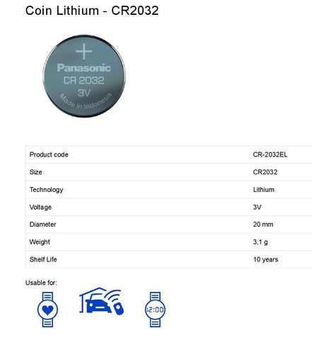 Panasonic CR2032 Battery