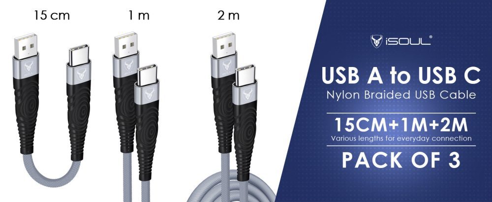 USB C Cable 3 Pack