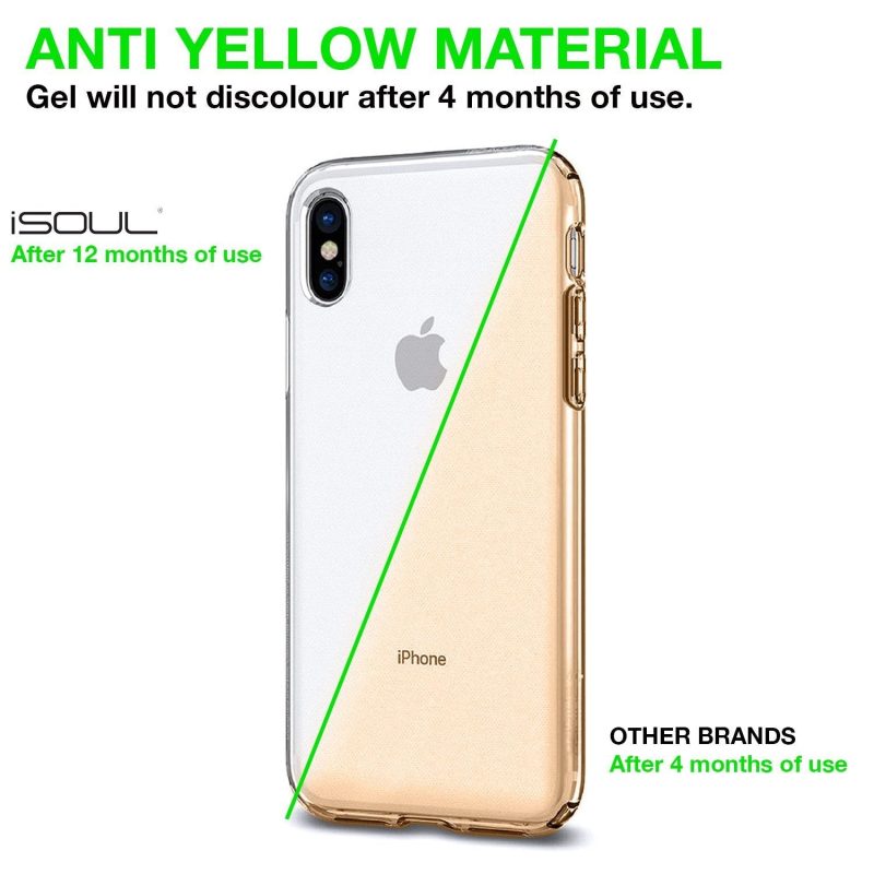 iPhone X Transparent Gel Case Cover TradeNRG UK 6570656