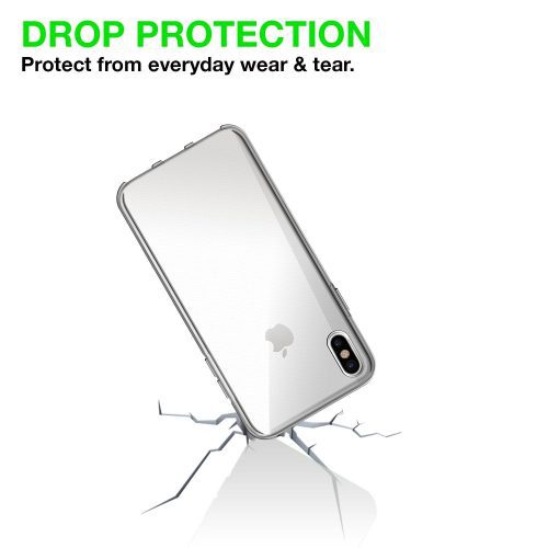 iPhone X Transparent Gel Case Cover TradeNRG UK 6570659