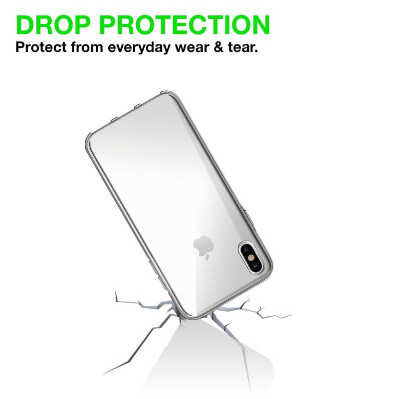 iPhone X Transparent Gel Case Cover TradeNRG UK 6570659