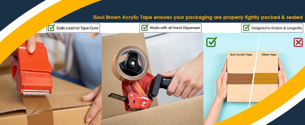 iSOUL Brown Packing Tape uses