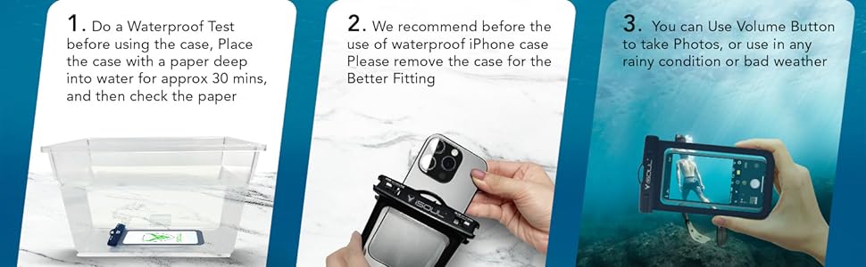 iSOUL Waterproof case check before use EBC